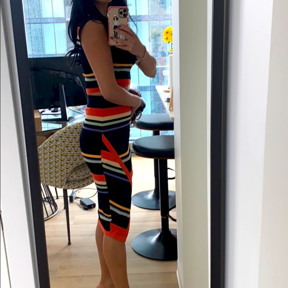 Ted Baker London bandage crop top skirt set! - Picture 2 of 3